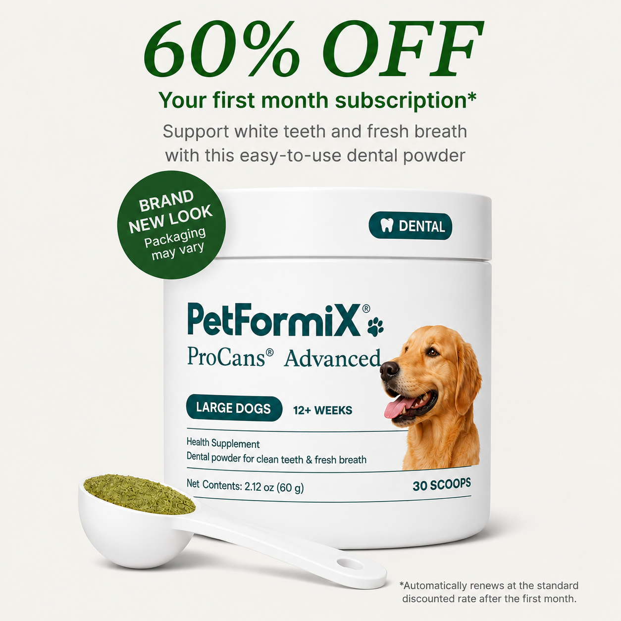 ProCans® Advanced Dental Powder for dogs